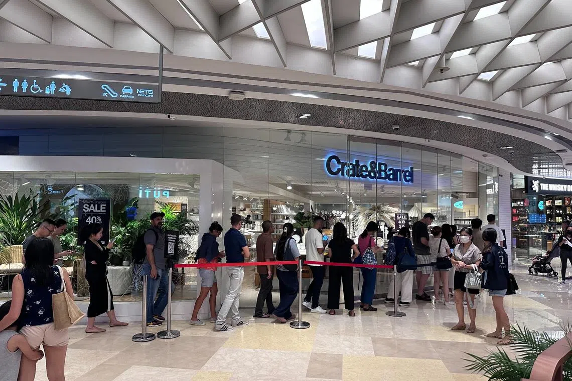 Crate & Barrel said both its Ion Orchard store and online retail store would be shuttering at the end of the month.