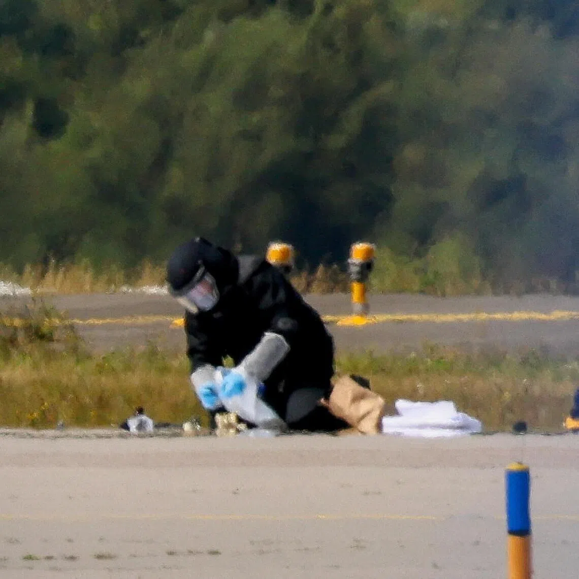 Germany’s government says Moscow was behind an incident in August involving an explosives-laden drone at Leipzig airport.