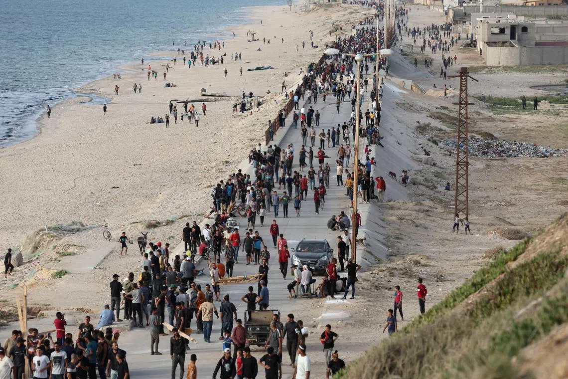 The pier has been met with hope and scepticism by residents in Gaza. 