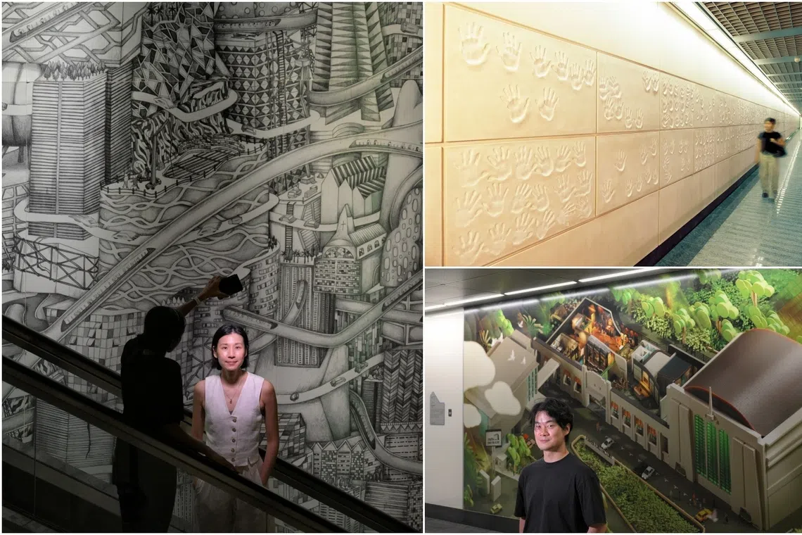 Mind the art: The stories and artists behind the works at MRT stations like Hougang and Newton