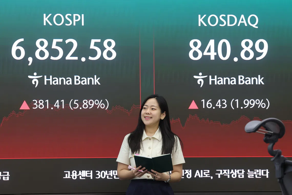 Asia enjoyed another healthy day, with tech-rich Seoul helped higher by a rally in chipmakers.