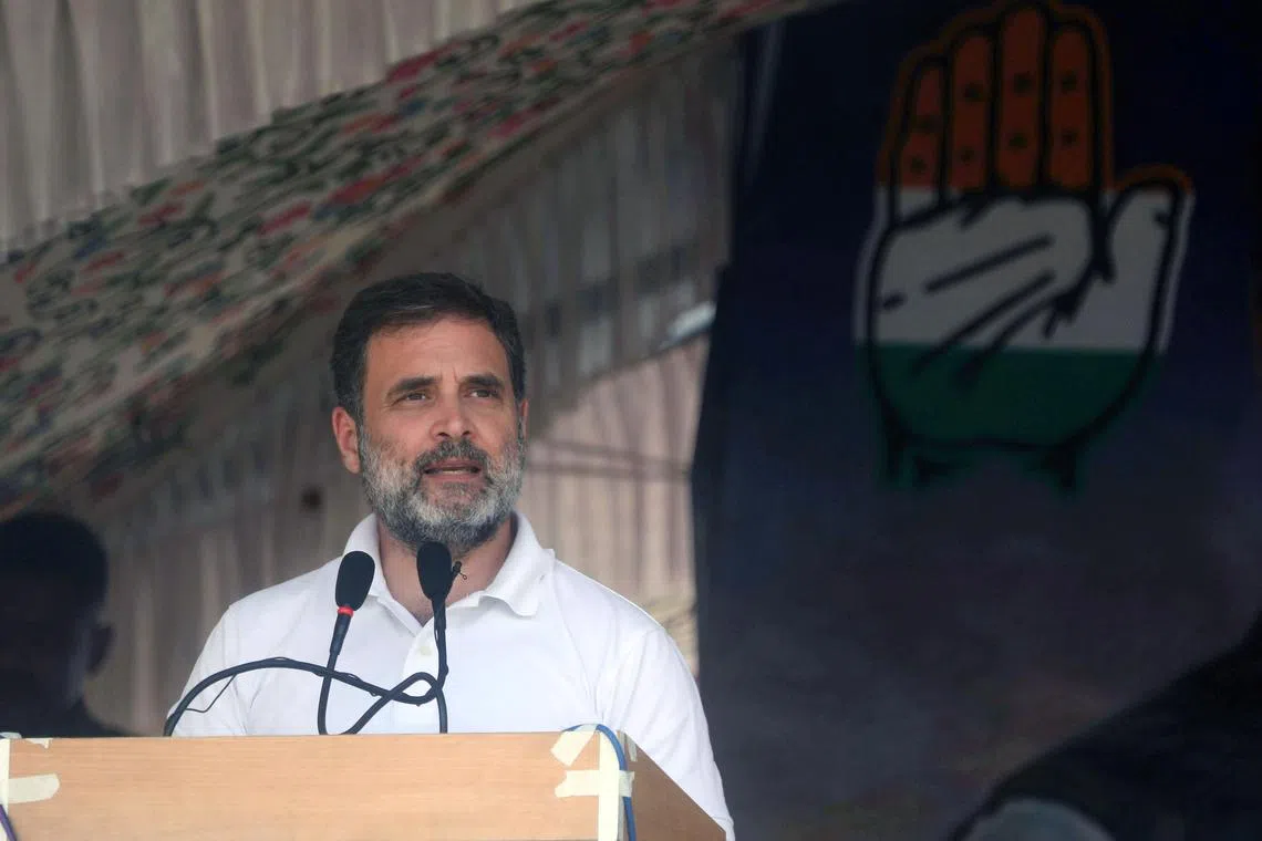 Mr Gandhi said he did not view 2024’s two-month general elections as a free exercise.