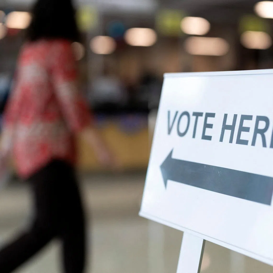 A person enters the registrar of voters' office during the California primary election in San Diego, California, U.S., June 2, 2026.  REUTERS/Mike Blake