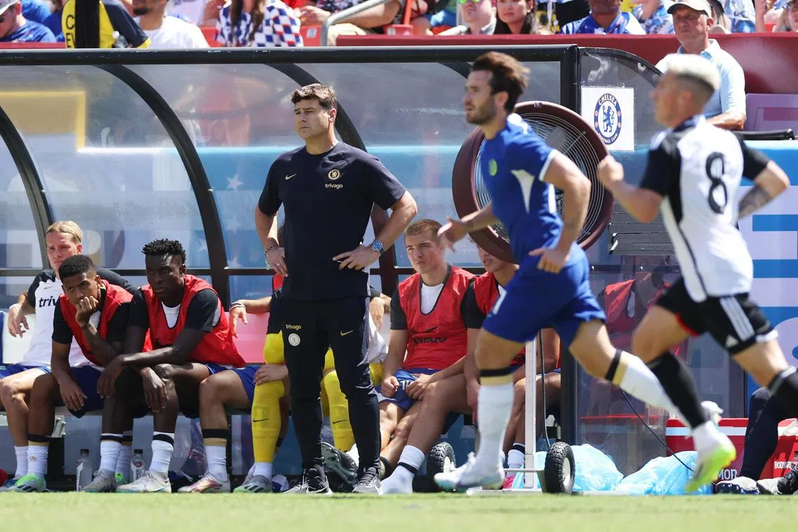 Mauricio Pochettino will take charge of his first competitive game for Chelsea when the Blues host Liverpool on Sunday.