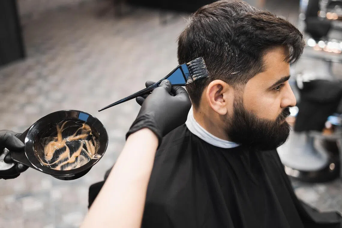 People who colour their hair regularly can develop an allergic reaction after repeated exposure to the dye.