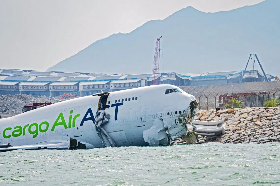 The accident at the world’s busiest cargo airport involved a plane operated by Turkish freight carrier ACT Airlines on behalf of Emirates.