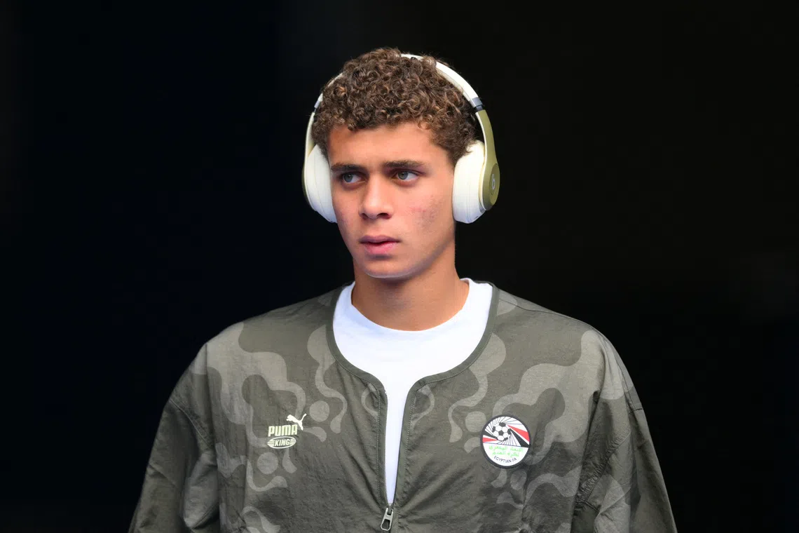 Soccer Football - FIFA World Cup 2026 - Group G - Egypt v Iran - Seattle Stadium, Seattle, Washington, U.S. - June 26, 2026 Egypt's Hamza Abdelkarim arrives before the match IMAGN IMAGES via Reuters/Steven Bisig