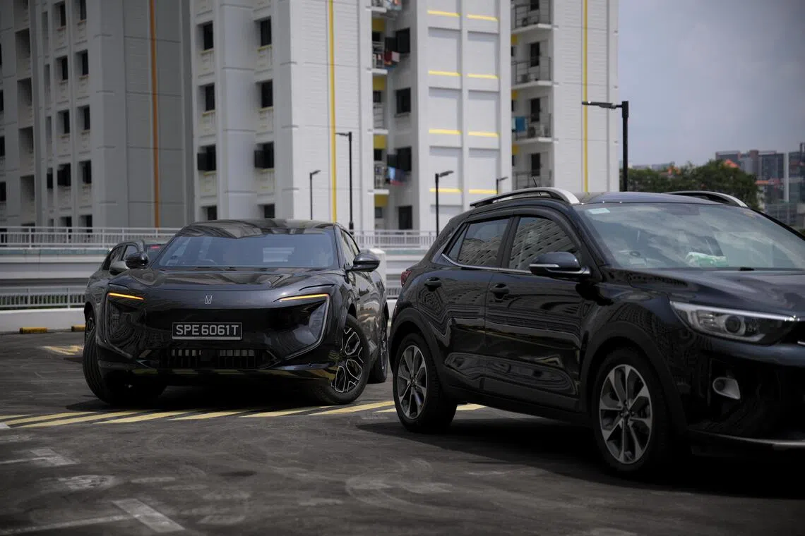 Speedy slot: The Avatr 07 completes the parallel parking task in 27 seconds.
