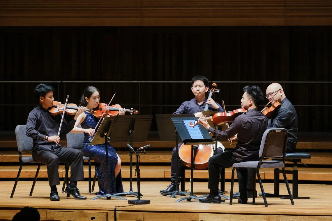 The Concordia Quartet were joined by M