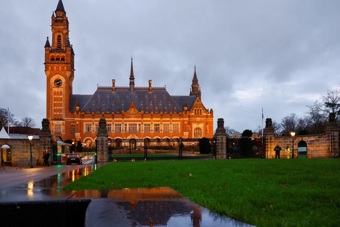 A general view of a building of United Nations' top court International Court of Justice (ICJ) in The Hague, Netherlands, December 2 2024. REUTERS/Piroschka van de Wouw