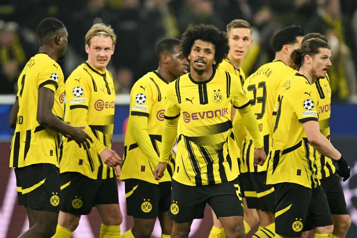 Borussia Dortmund will hope to beat Lille in the last 16 of the Champions League, where they reached the final last season.