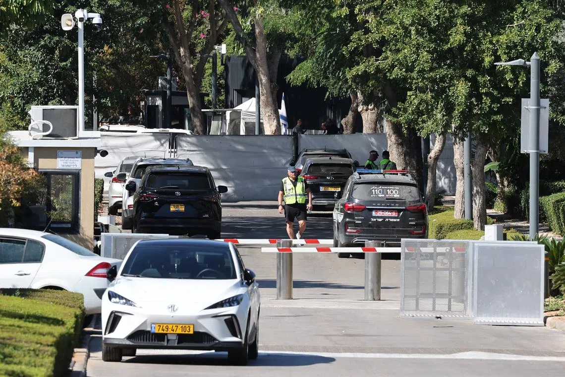 Netanyahu’s office said a drone was launched toward his residence in the central town of Caesarea, on Oct 19.