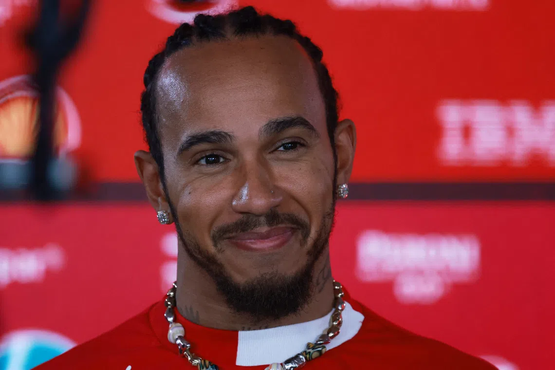 Formula One F1 - Azerbaijan Grand Prix - Baku City Circuit, Baku, Azerbaijan - September 18, 2025 Ferrari's Lewis Hamilton ahead of the Azerbaijan Grand Prix REUTERS/Anton Vaganov