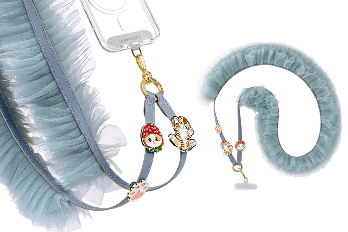 Mofusand Ruffle Cross-body Strap