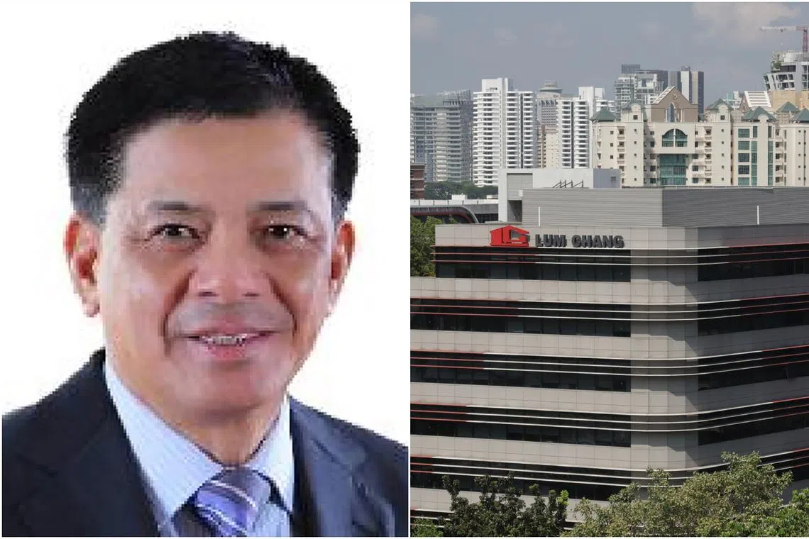 Mr Lum Kok Seng is listed as managing director of Lum Chang Holdings – a property management, interior design and construction firm – on the company’s website.