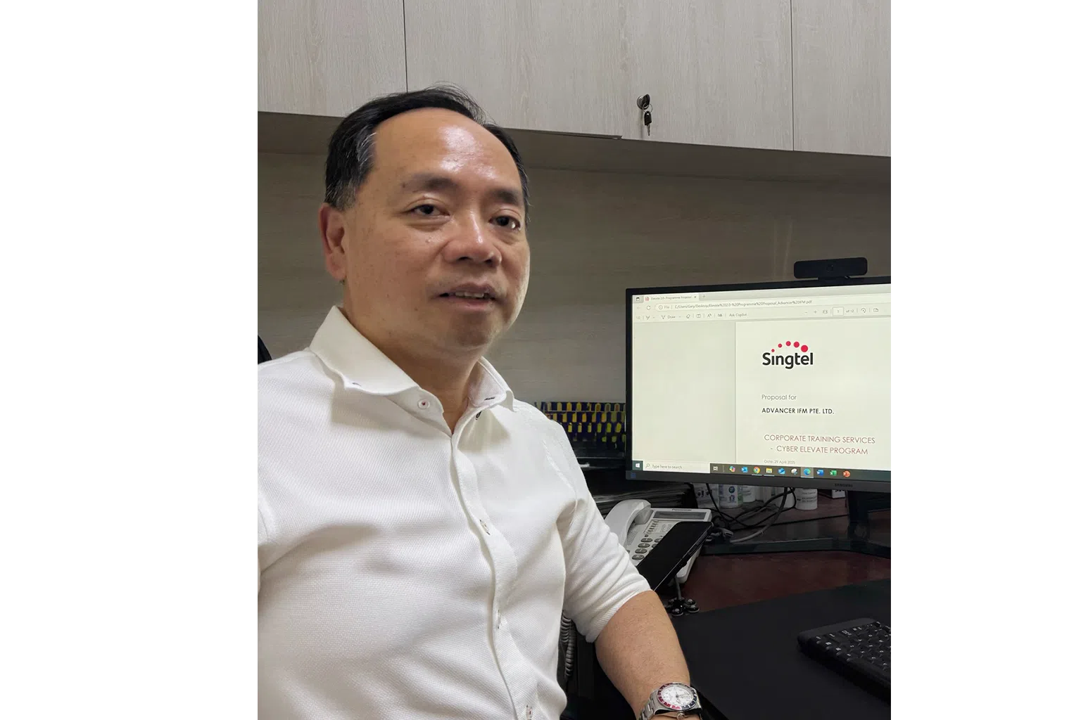 advancer ceo gary chin singtel elevate cyber programme