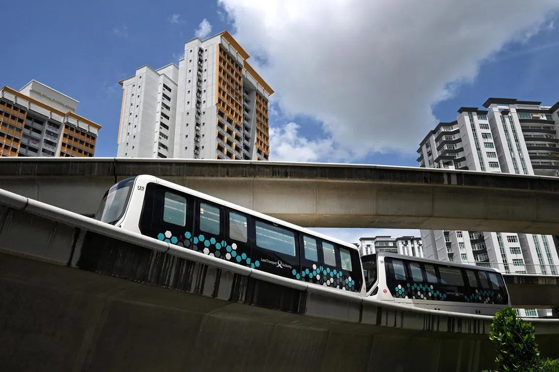 Two new third-generation Light Rail Vehicles for the Bukit Panjang LRT (BPLRT) began operating on Aug 1, 2024. 

Deputy Prime Minister and Minister for Trade and Industry Gan Kim Yong was the Guest-of-Honour at the rollout of the new vehicles. He was joined by Minister for Transport Chee Hong Tat and Minister of State for Transport Murali Pillai.

The new vehicles come with new LCD monitors with dynamic coloured route displays, to help passengers better identify their current station and track the vehicles? route. 

The new vehicles are also equipped with brighter, energy-efficient LED lights, and an upgraded air-conditioning system with enhanced cooling capabilities and even distribution of air throughout the vehicle.

Sensors will also be installed on two vehicles to provide real-time monitoring of the power rail conditions when travelling along the tracks, allowing for earlier detection and repairing of defects. This system provides the operator with a comprehensive overview of the functionality and performance of both the vehicles and tracks, enabling pre-emptive maintenance when required.