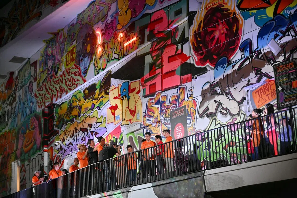 Singapore Book of Records for the Largest Graffiti Art on a building facade at the *SCAPE relaunch on Nov 9, 2025.