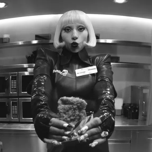 Lady Gaga can be seen shelving snacks, mopping floors and running the register in FamilyMart’s new recruitment ad.