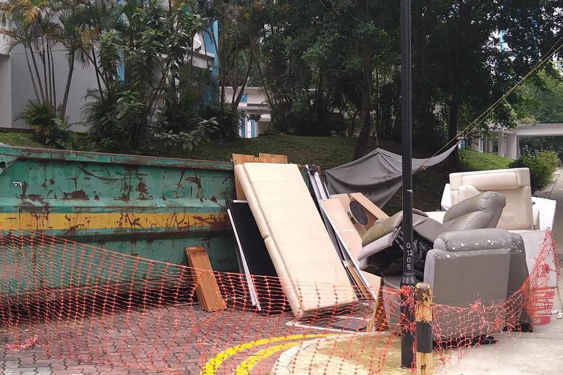 Skip tank in Hougang Avenue 9 has become a safety and noise hazard.