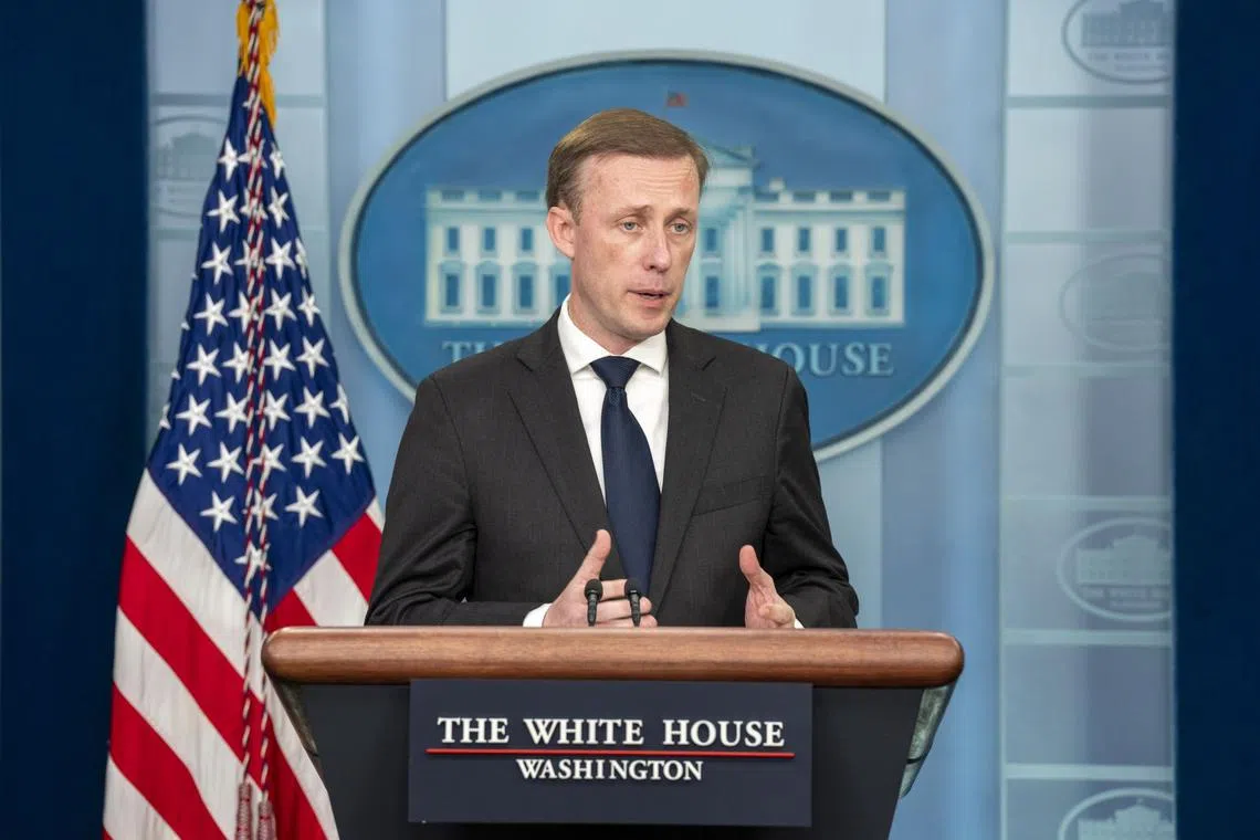 Mr Jake Sullivan speaking after Ukrainian troops succeeded in recapturing the city of Kherson from Russian occupiers.