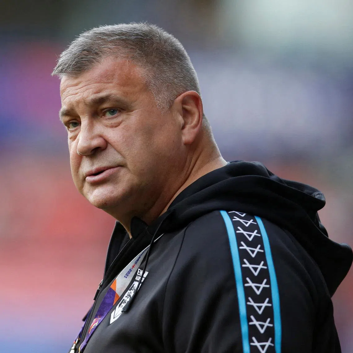 FILE PHOTO: Rugby League - World Cup - England v France - University of Bolton Stadium, Bolton, Britain - October 22, 2022 England head coach Shaun Wane before the game Action Images/Ed Sykes/File Photo