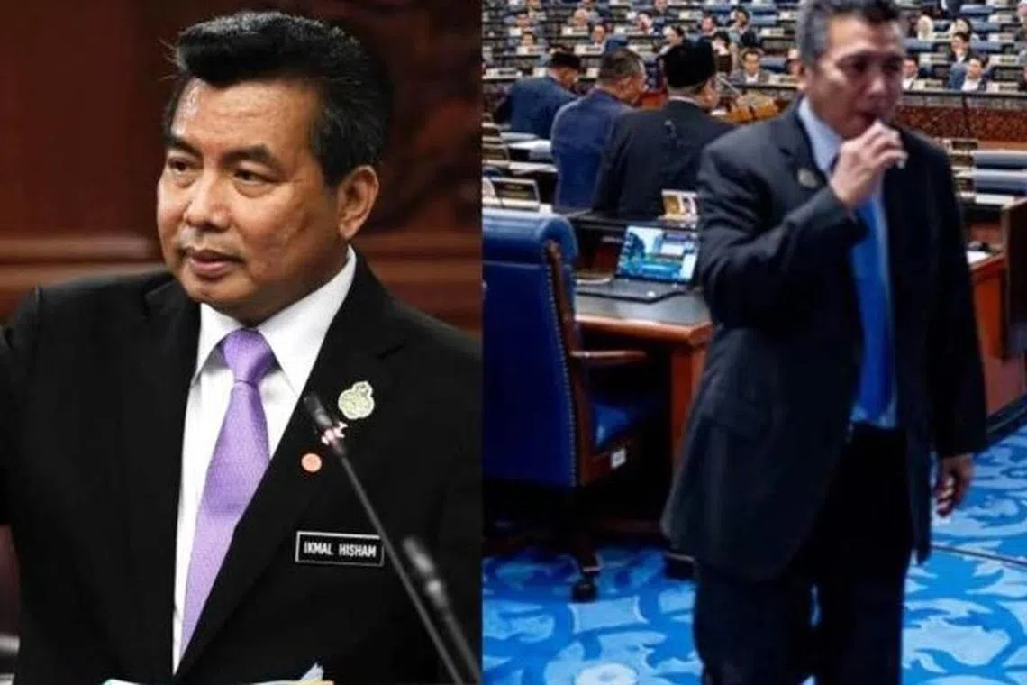 Tanah Merah MP Ikmal Hisham Abdul Aziz says the cylindrical object he was seen putting in his mouth was a pen.