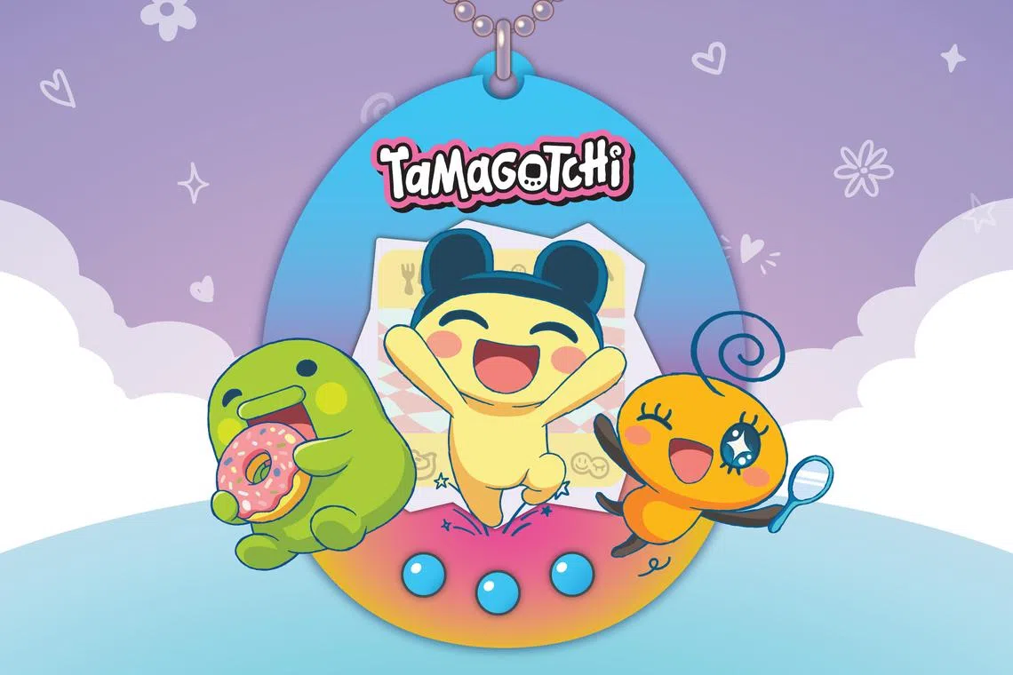 A Tamagotchi is a digital pet which lives in a small electronic device that ﬁts in the palm of your hand.