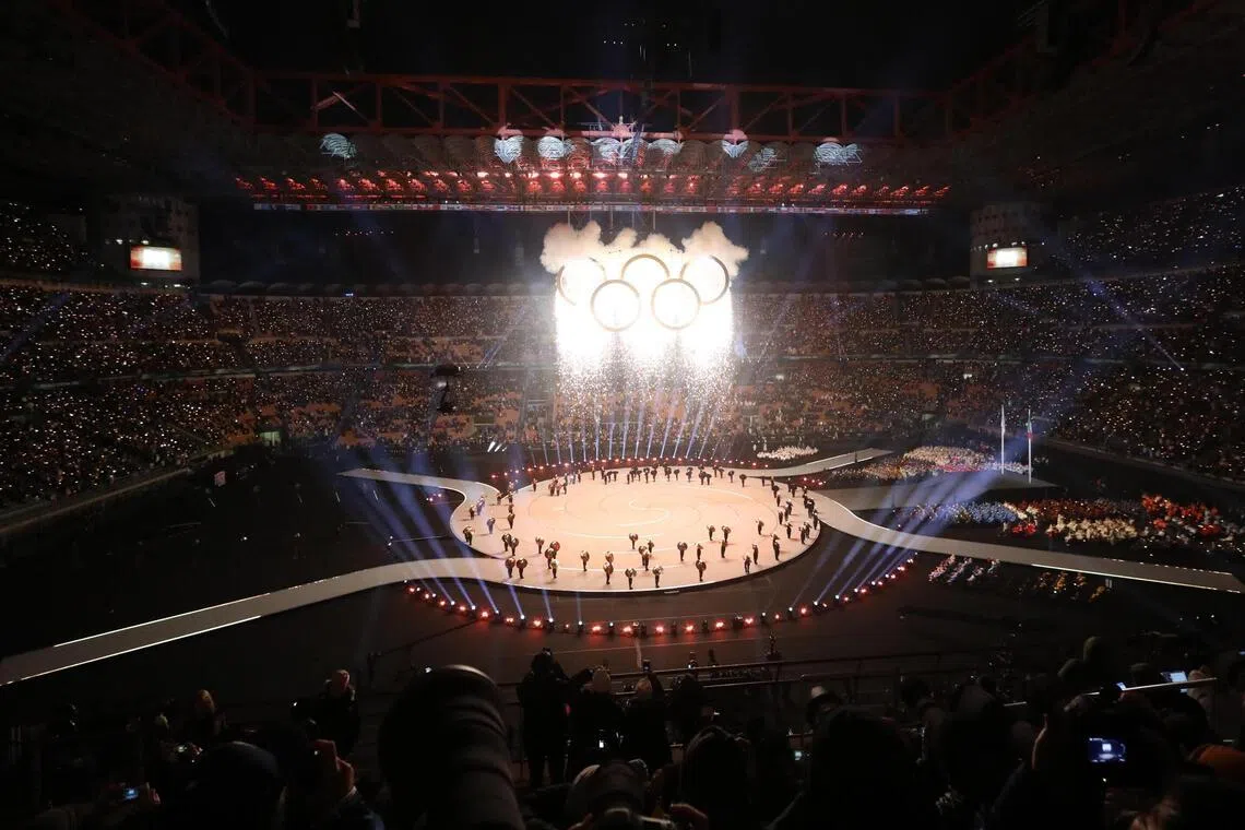 Political tensions surface at slick Milano-Cortina opening ceremony