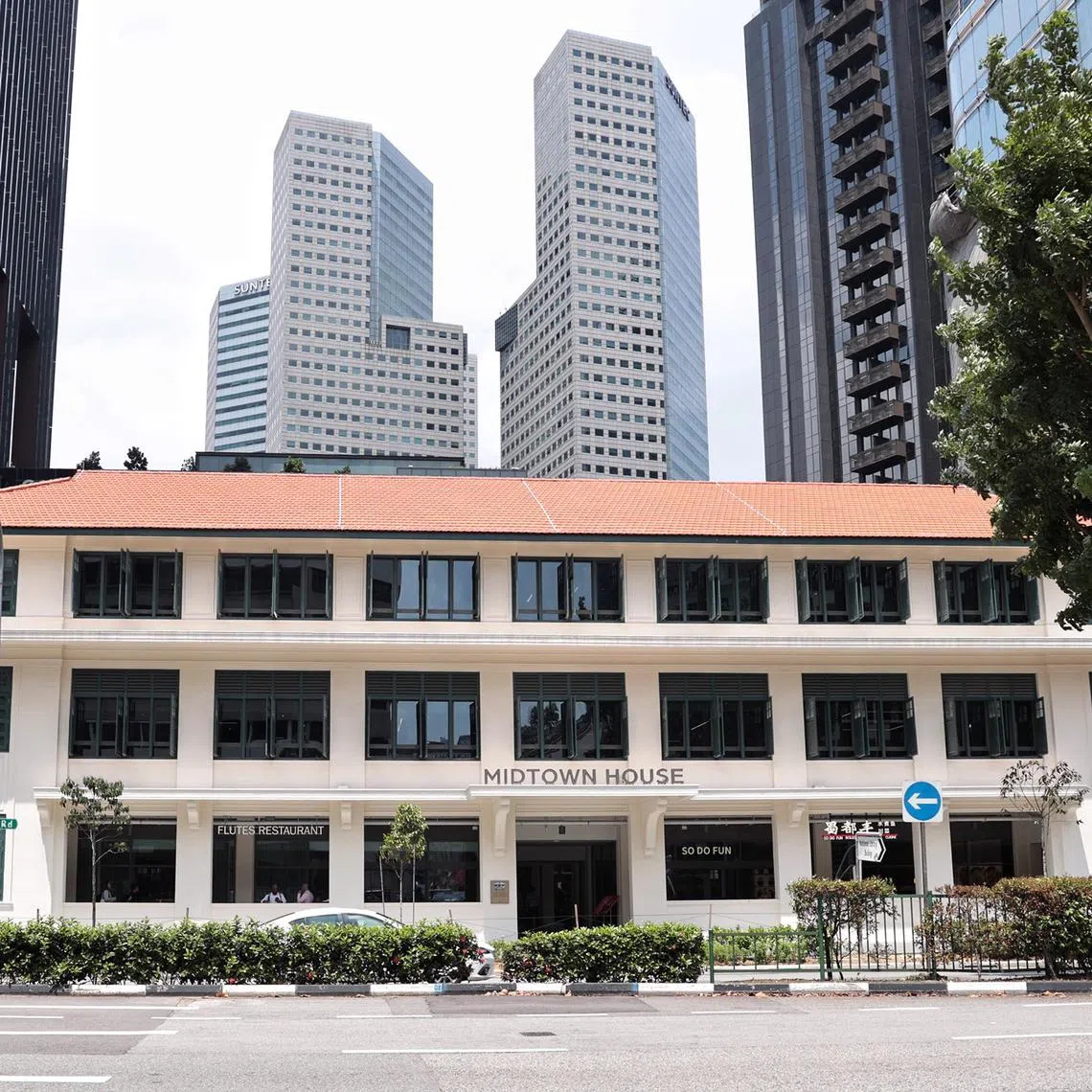 tnmidtown - Conservation works completed at the end of 2023 with unique features retained @ 120 Beach Road, Midtown house on 31st July 2024

Credit: Hester Tan