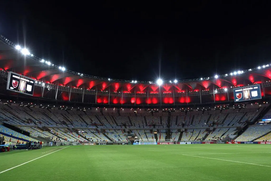 FILE PHOTO: Soccer Football - Copa Libertadores - Group A - Flamengo v Racing Club - Estadio Maracana, Rio de Janeiro, Brazil - June 8, 2023 General view inside the stadium before the match REUTERS/Ricardo Moraes/File Photo