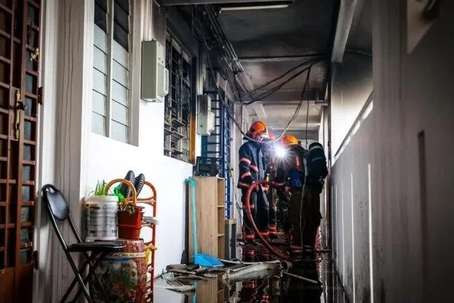 3 taken to hospital after fire linked to personal mobility aid breaks out in Punggol flat