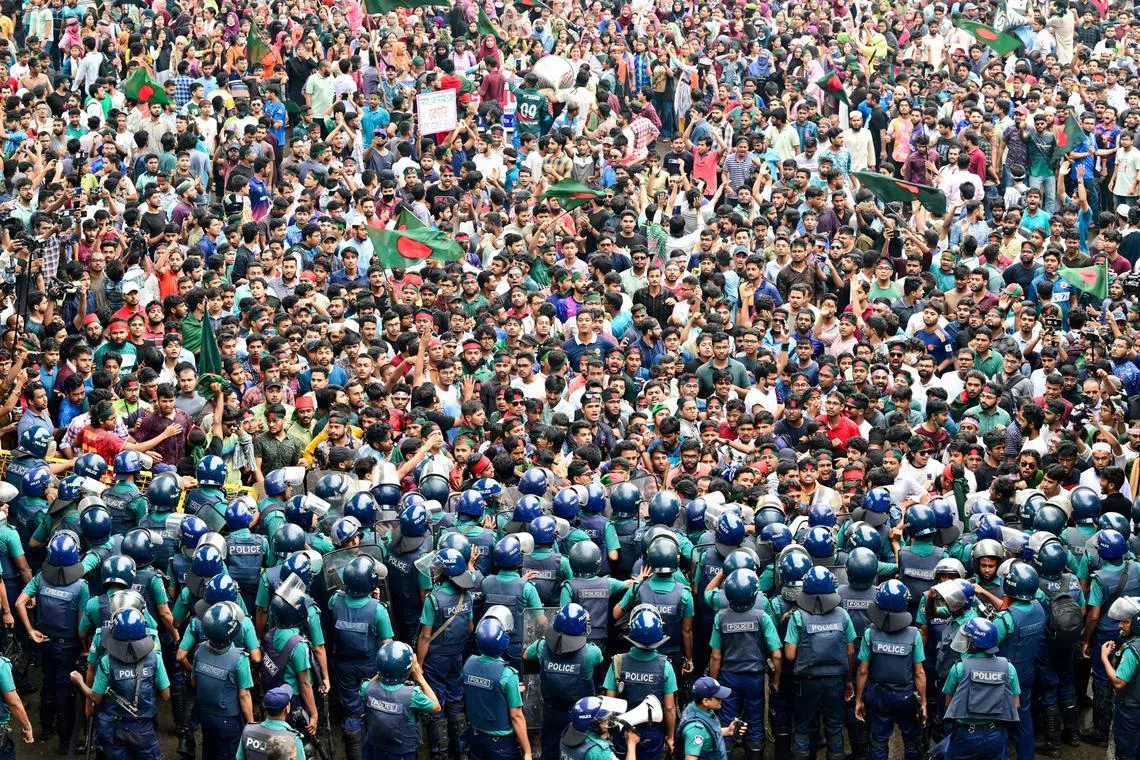 Thousands of student protesters sparked a revolution that toppled the government of Sheikh Hasina in July 2024.