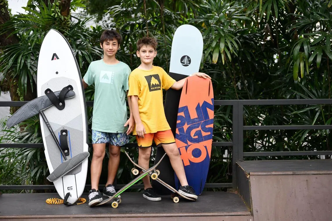 Young brothers Malo and Arno love extreme sports - and play 8 of them. Here’s how they juggle it all