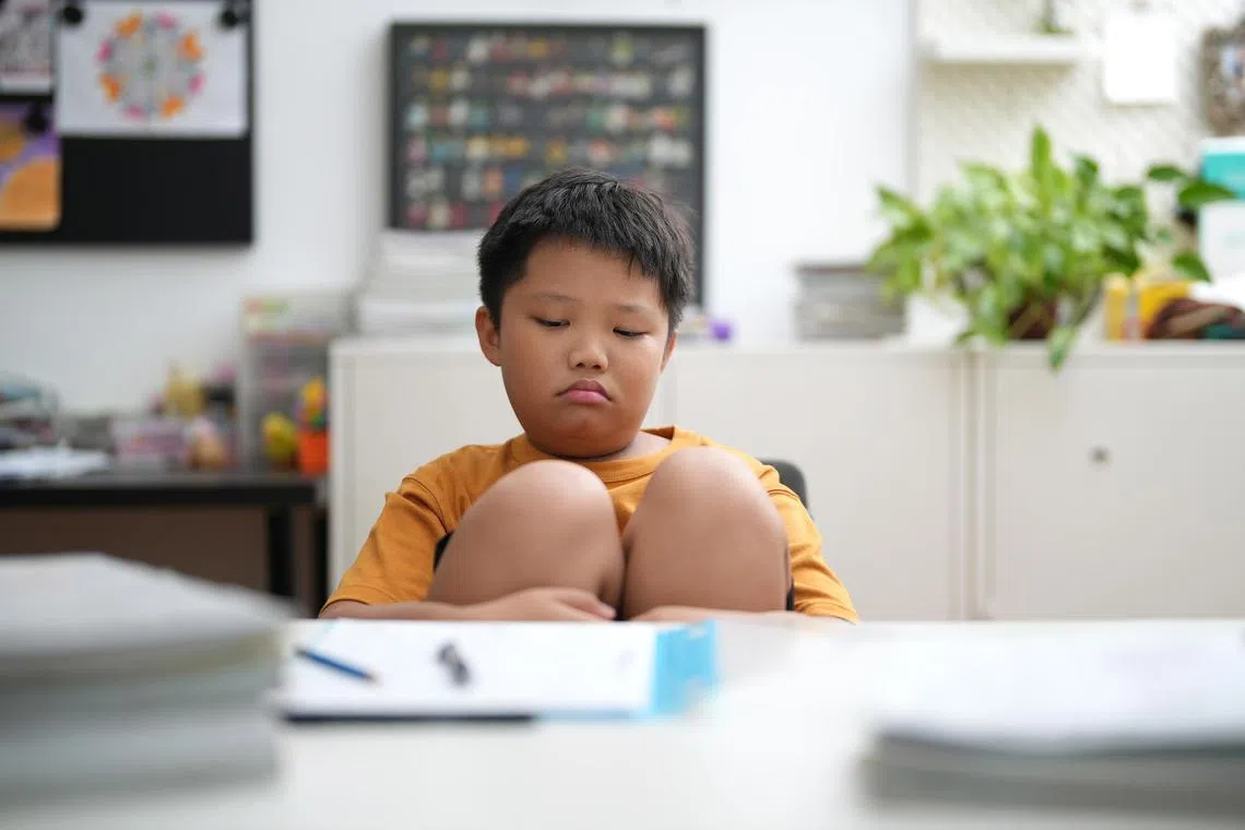 Stock picture of a disappointed boy. 