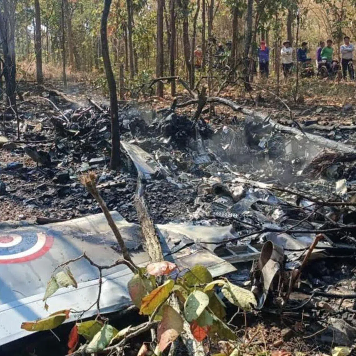 The Royal Thai Air Force said the accident occurred at around 10.30am in Ban Huay Fang village.