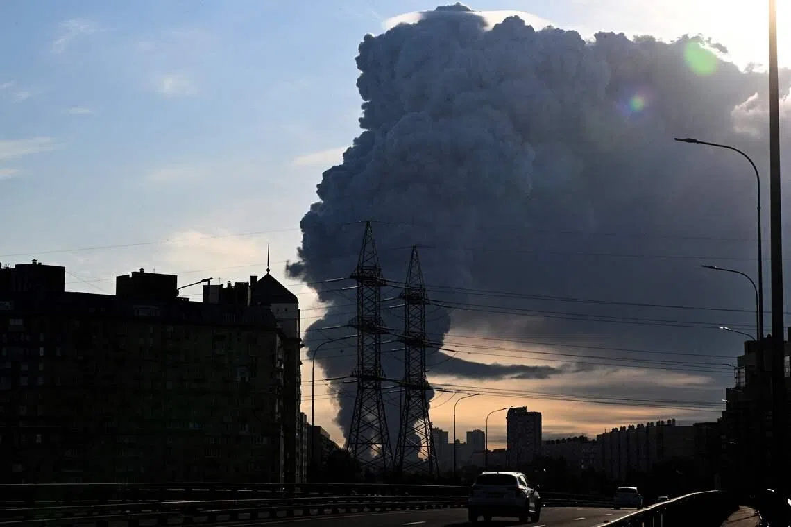 Ukraine also attacked warehouses belonging to Russian online retail giant Wildberries outside Saint Petersburg.