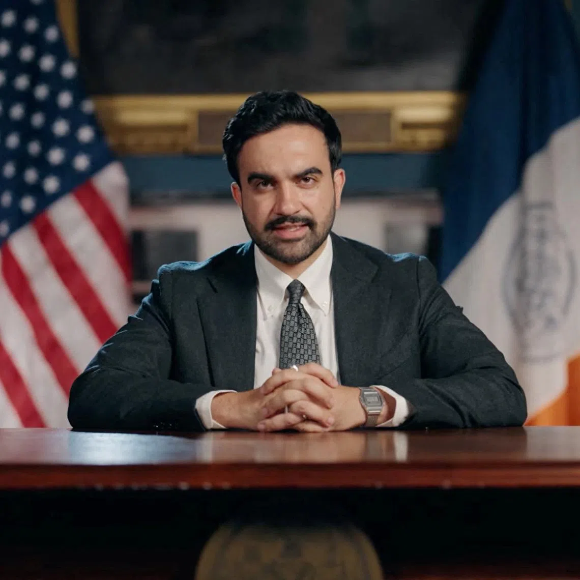 New York City Mayor Zohran Mamdani speaks about Israeli Prime Minister Benjamin Netanyahu at an unknown location, in this still image taken from handout video released July 21.
