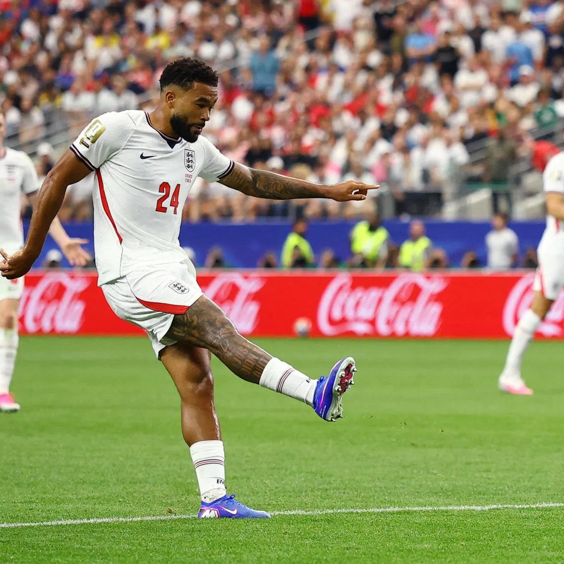 Soccer Football - FIFA World Cup 2026 - Group L - England v Croatia - Dallas Stadium, Arlington, Texas, U.S. - June 17, 2026 England's Reece James in action REUTERS/Hannah Mckay