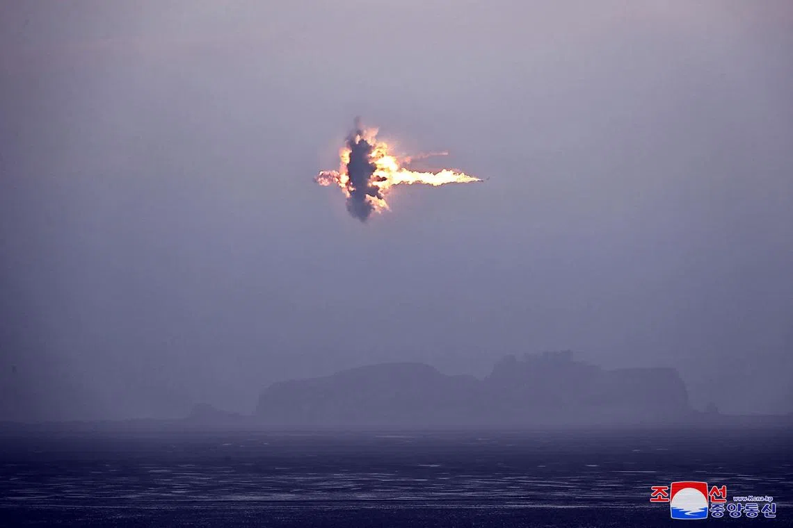 General view of a simulated "tactical nuclear attack" drill at an undisclosed location in North Korea in this picture released by North Korea's Korean Central News Agency (KCNA) on Sunday. 