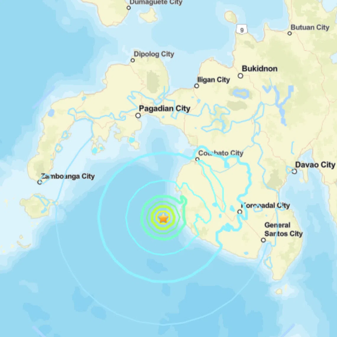 The quake was at a depth of 10 km, said the German Research Centre for Geosciences.