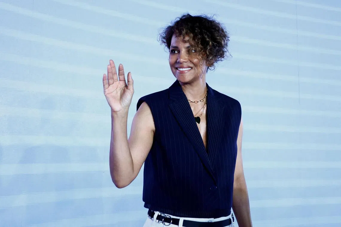 Halle Berry attends a conference at the Cannes Lions International Festival of Creativity in Cannes, France, June 19, 2023. REUTERS/Eric Gaillard