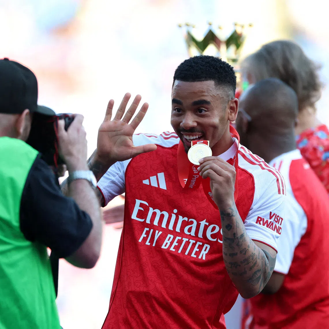 British media reported Barcelona paid about £8.6 million (S$14.8 million) for 29-year-old Gabriel Jesus.