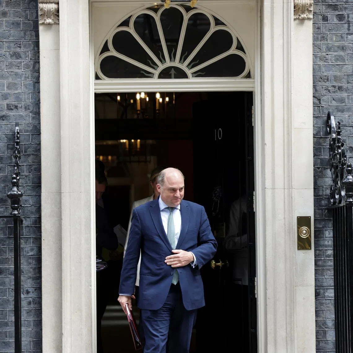 British Secretary of State for Defence Ben Wallace walks on Downing Street on the day of the last cabinet meeting before the summer recess, in London, Britain, July 18, 2023. REUTERS/Anna Gordon/File Photo
