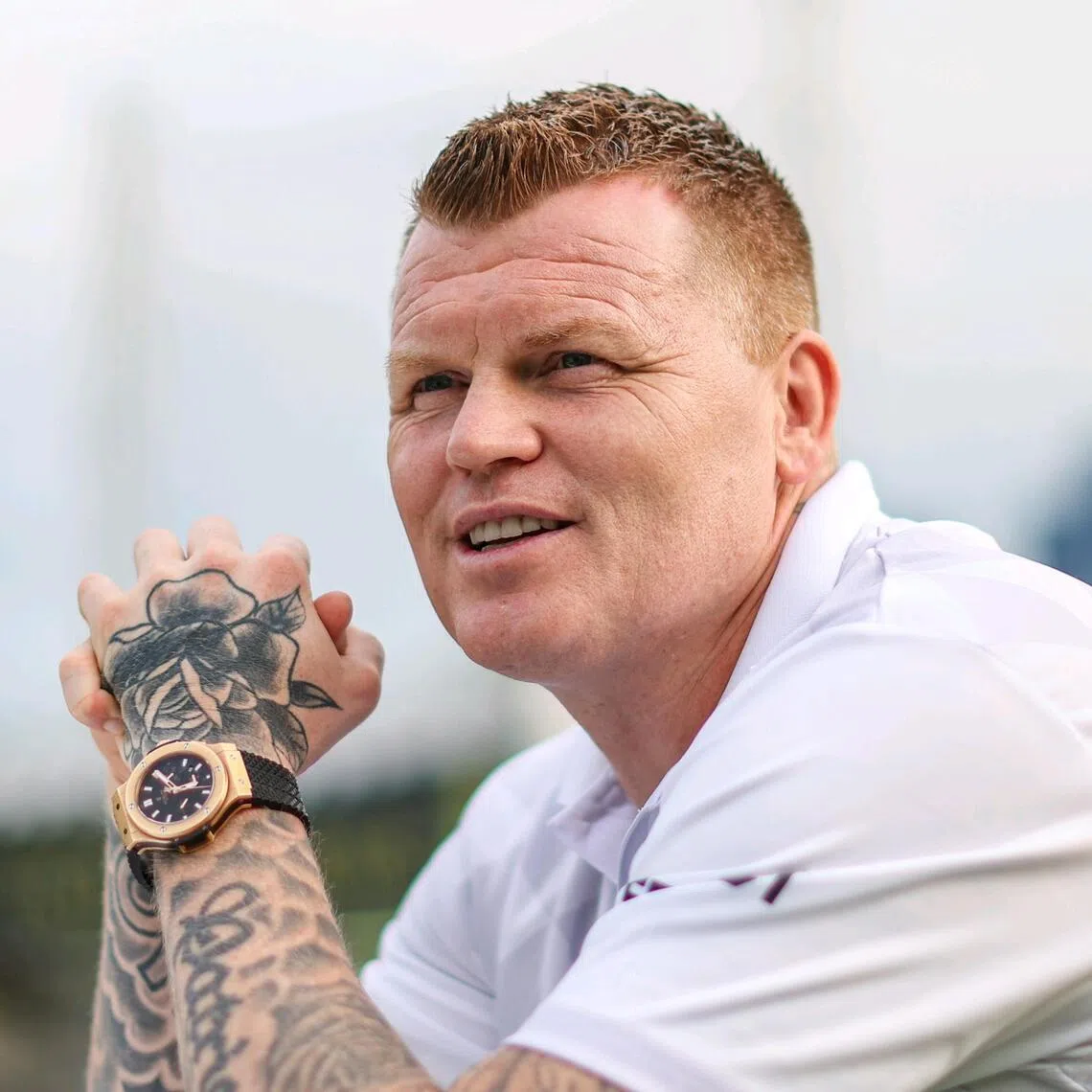 Profile of former Liverpool defender John Arne Riise, 45, at the Padang on March 27, 2026. ST PHOTO: BRIAN TEO