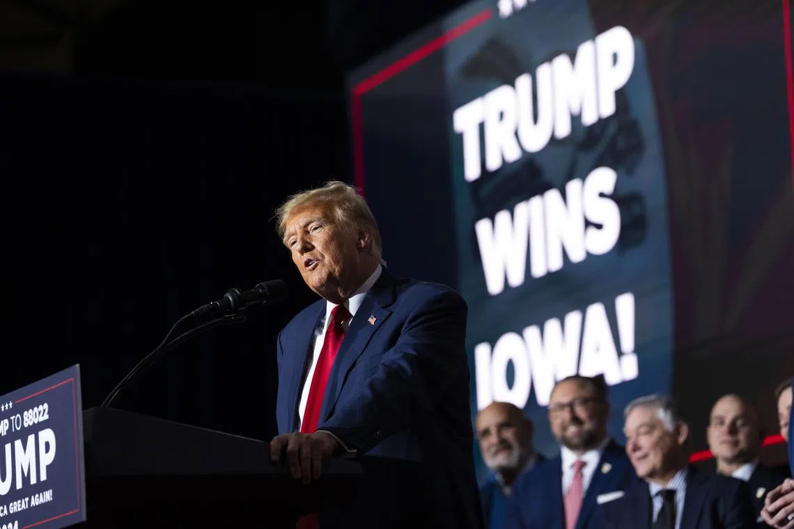 Former president Donald Trump is hoping to fast-track the months-long Republican selection process with a series of early primary wins.