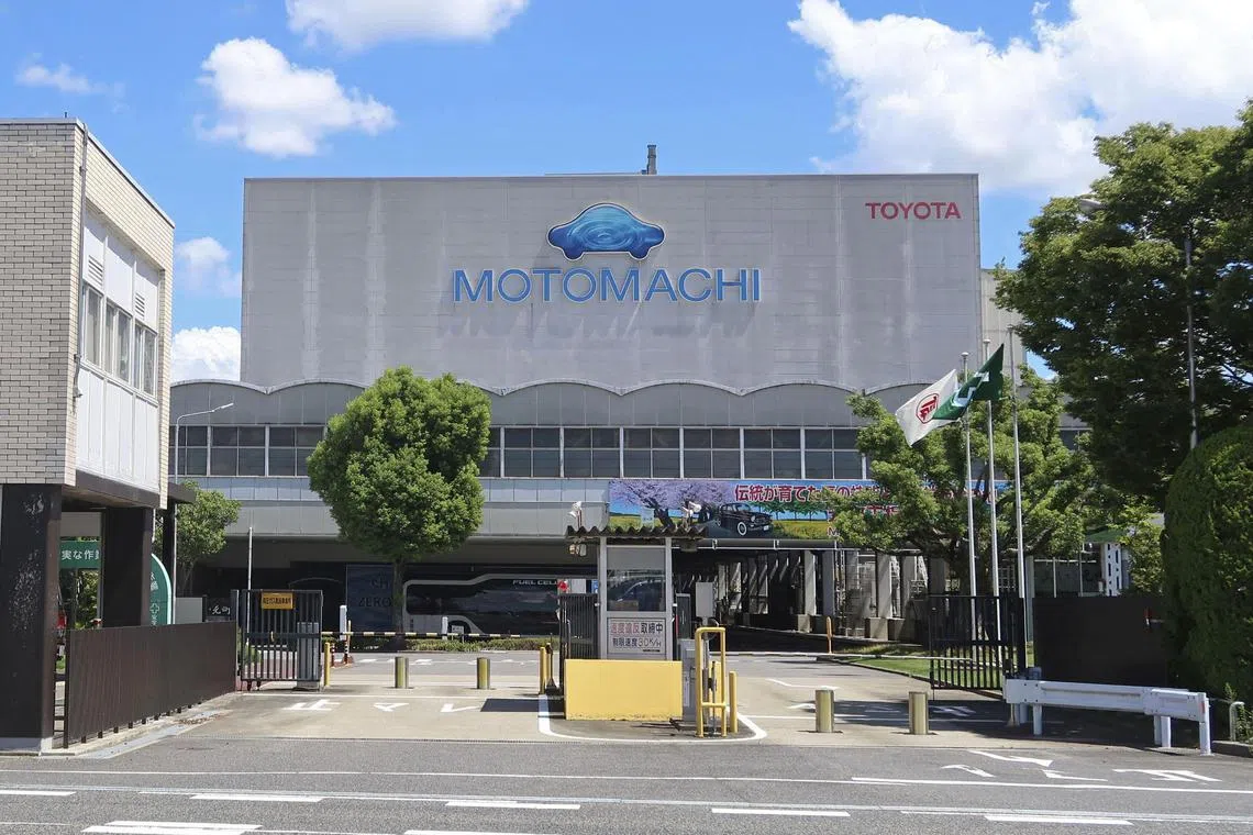 Toyota Motor Corp's Motomachi Plant where its operation is suspended, is pictured in Toyota, Aichi Prefecture, Japan in this photo taken by Kyodo on August 29, 2023. Mandatory credit Kyodo/via REUTERS ATTENTION EDITORS - THIS IMAGE WAS PROVIDED BY A THIRD PARTY. MANDATORY CREDIT. JAPAN OUT. NO COMMERCIAL OR EDITORIAL SALES IN JAPAN