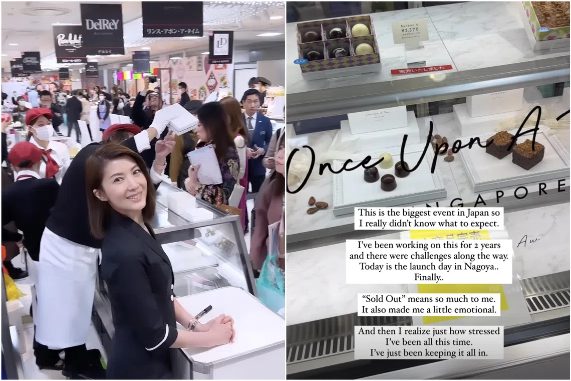 Jeanette Aw’s booth is part of a 28-day chocolate fair called Amour du Chocolate, which will run until Valentine’s Day.