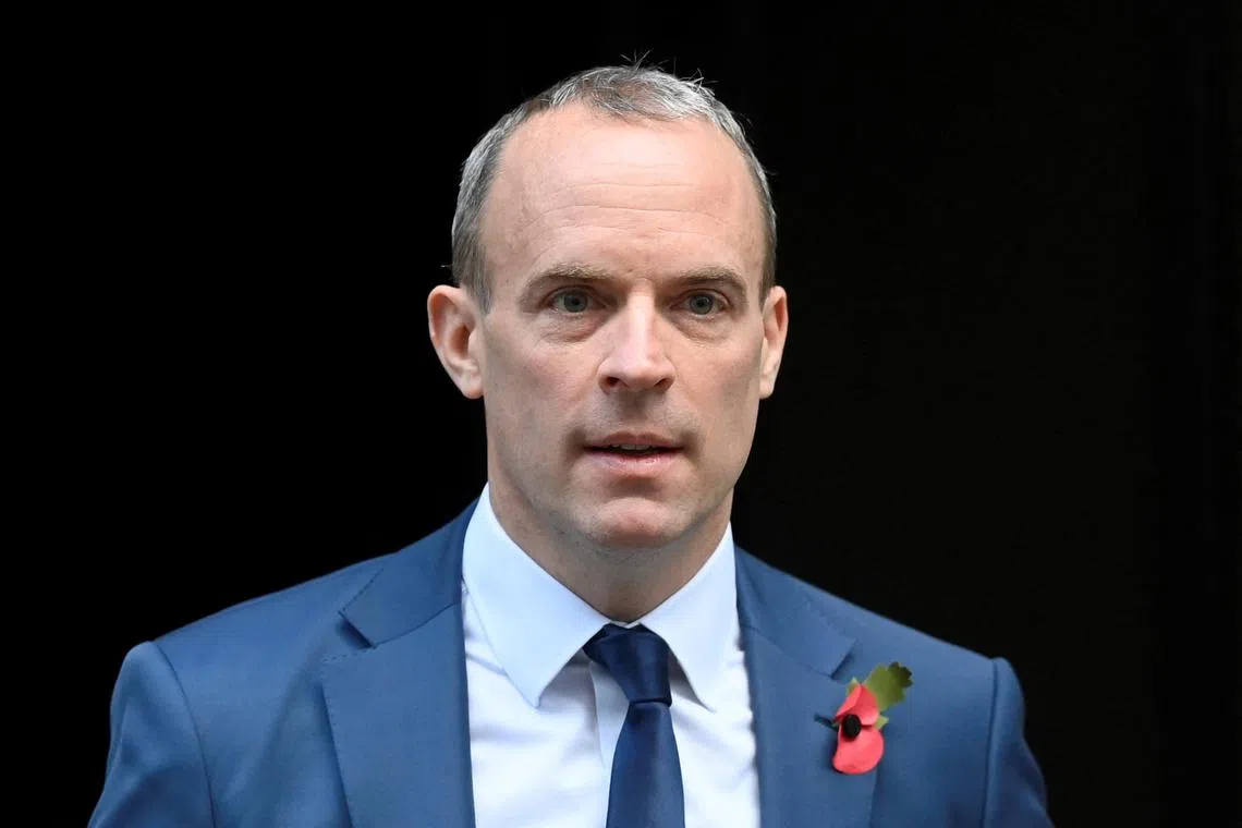British Deputy Prime Minister Dominic Raab said he had “just been notified” of complaints, both relating to his behaviour when he served under former prime minister Boris Johnson.

