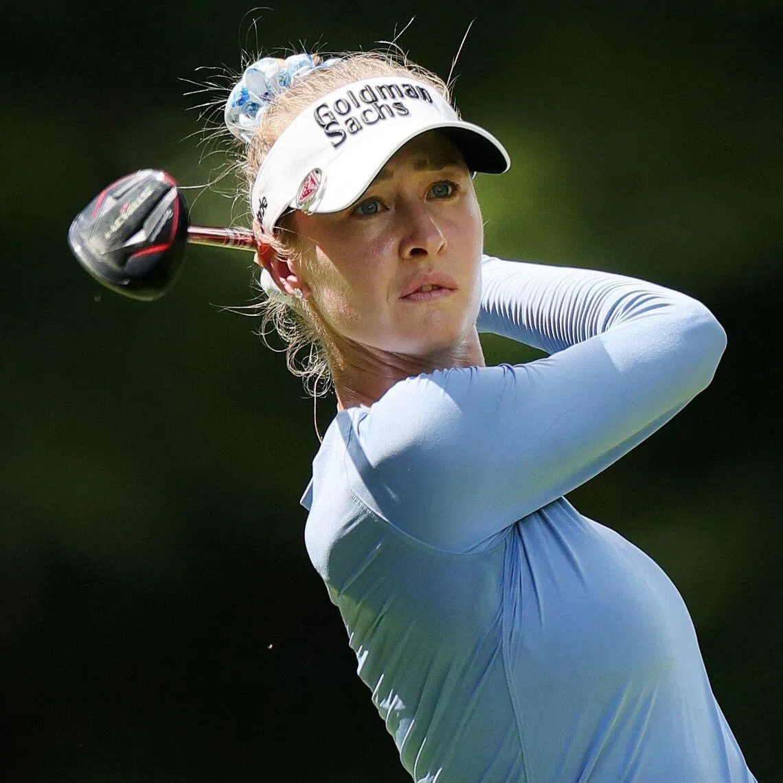 Nelly Korda of the United States at the FM Championship in August. Korda and partner Allisen Corpuz notched a record fifth straight Solheim Cup win as a pairing.